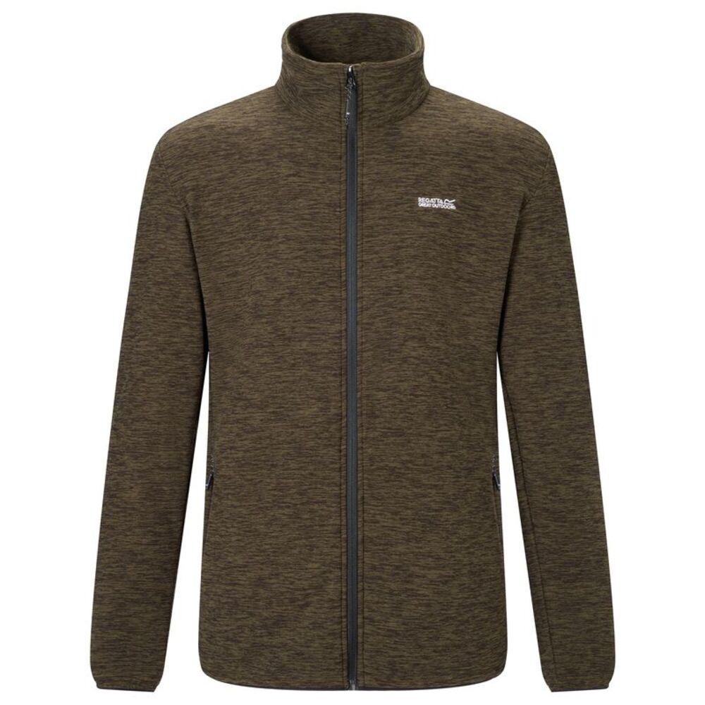 Regatta Mens Harrow Full Zip Fleece Jacket / Dark Khaki